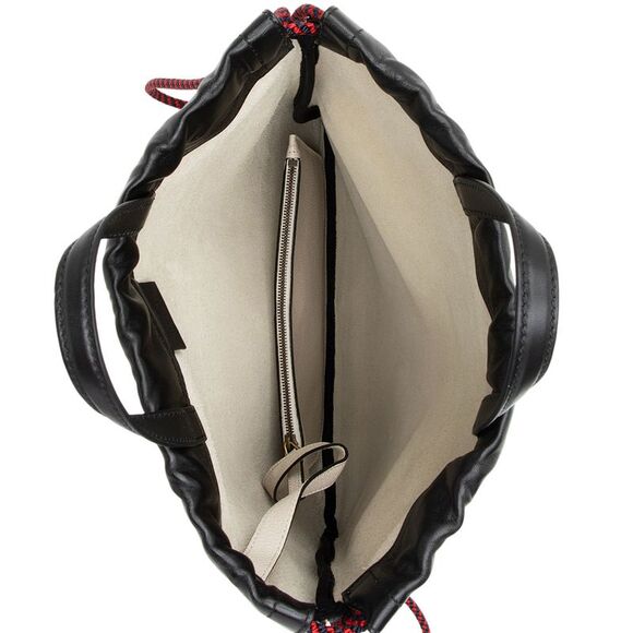 Gucci Leather Logo Drawstring Backpack - Picture 7 of 15